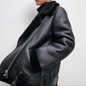 Zara Double-Faced Biker Jacket